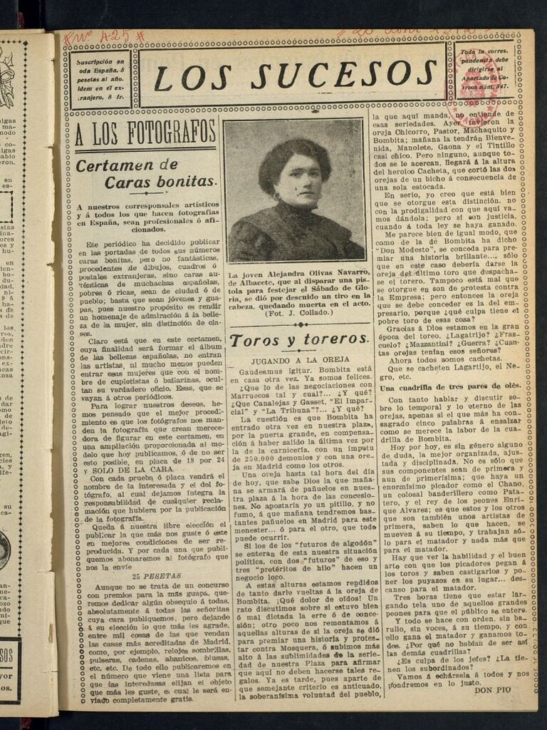 Miniatura de Los Sucesos : periódico ilustrado del 20 de abril de 1912