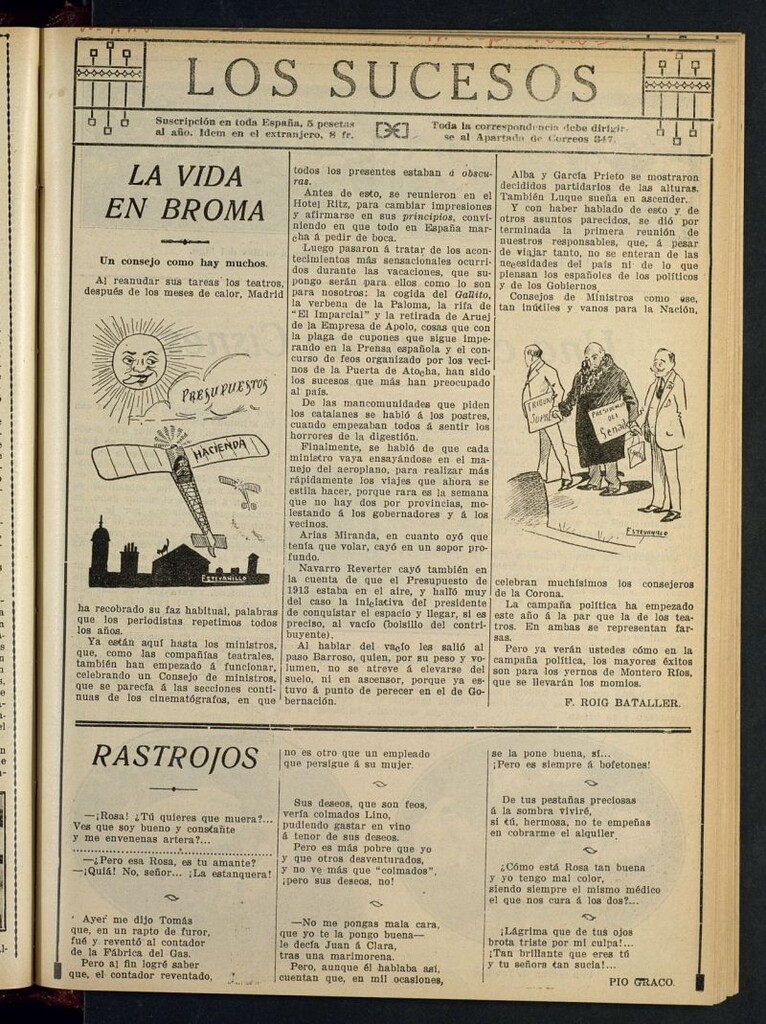 Miniatura de Los Sucesos : periódico ilustrado del 14 de septiembre de 1912