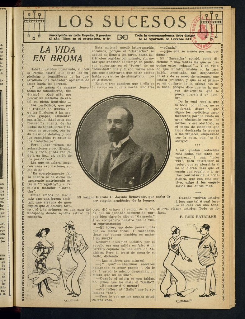 Miniatura de Los Sucesos : periódico ilustrado del 26 de octubre de 1912