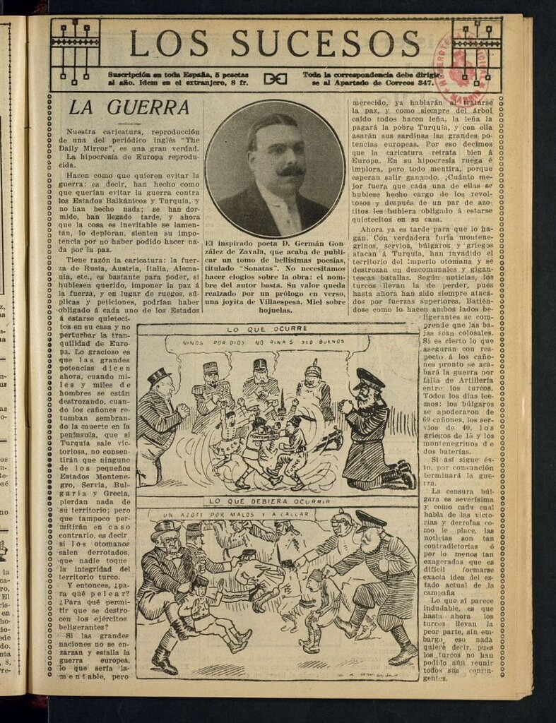 Miniatura de Los Sucesos : periódico ilustrado del 2 de noviembre de 1912