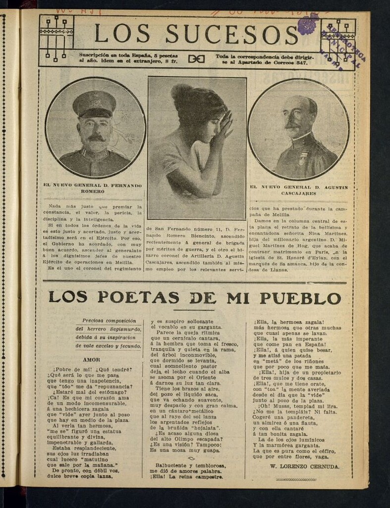 Miniatura de Los Sucesos : periódico ilustrado del 30 de noviembre de 1912