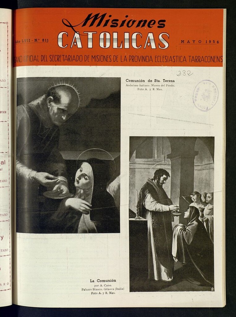 Miniatura de Las Misiones Católicas de mayo de 1956