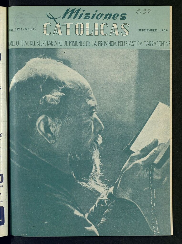 Miniatura de Las Misiones Católicas de septiembre de 1956