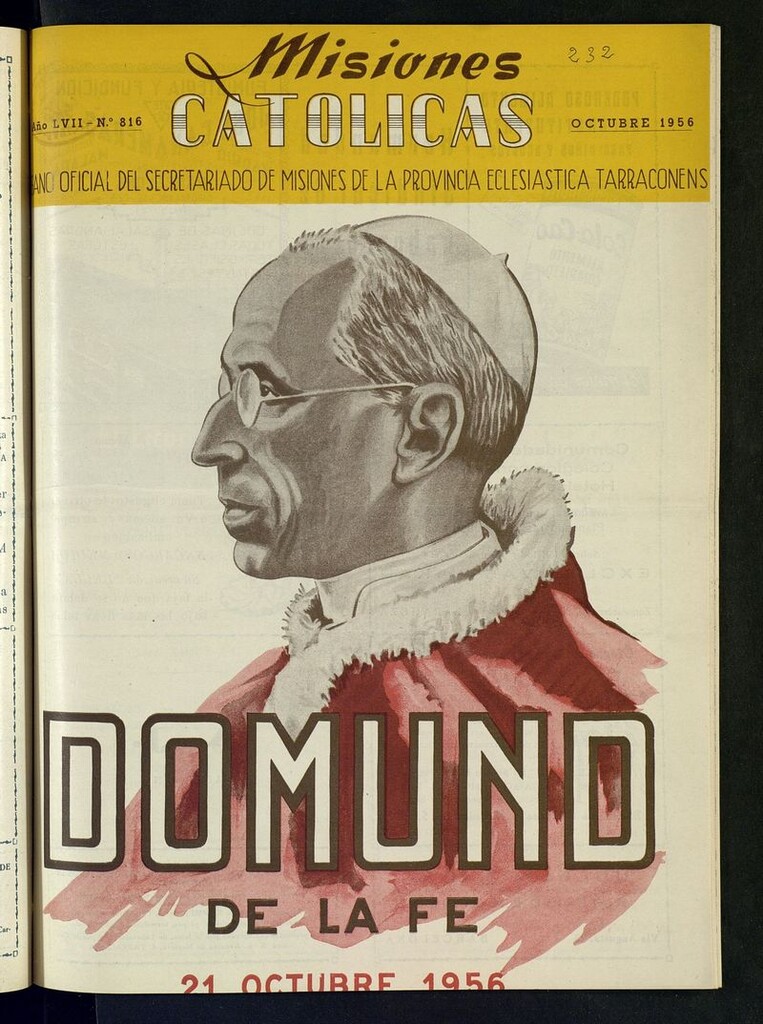 Miniatura de Las Misiones Católicas de octubre de 1956