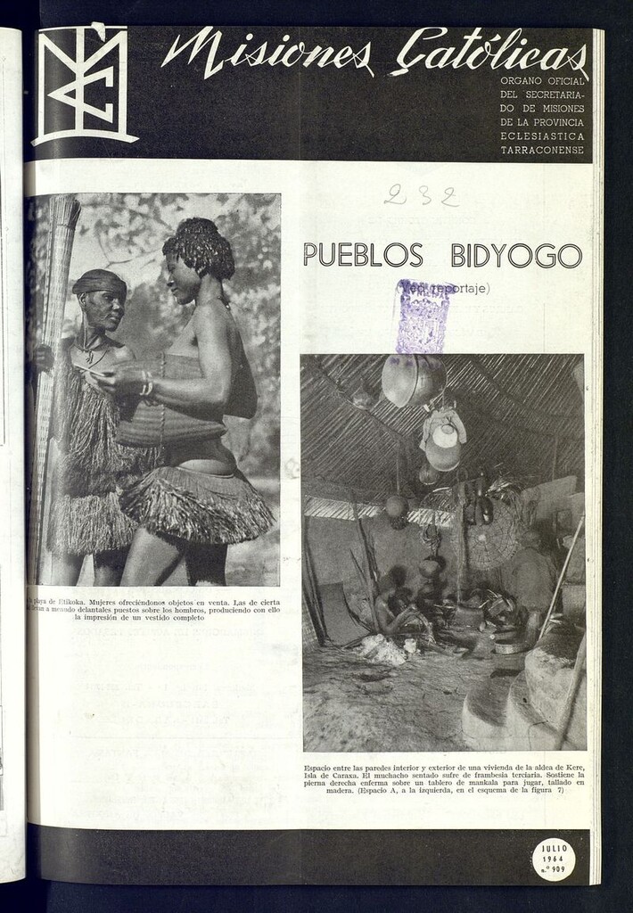 Miniatura de Las Misiones Católicas de julio de 1964