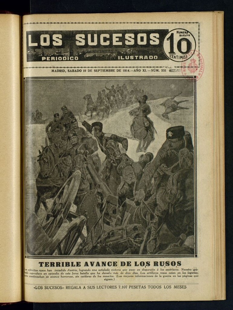 Miniatura de Los Sucesos : periódico ilustrado del 19 de septiembre de 1914