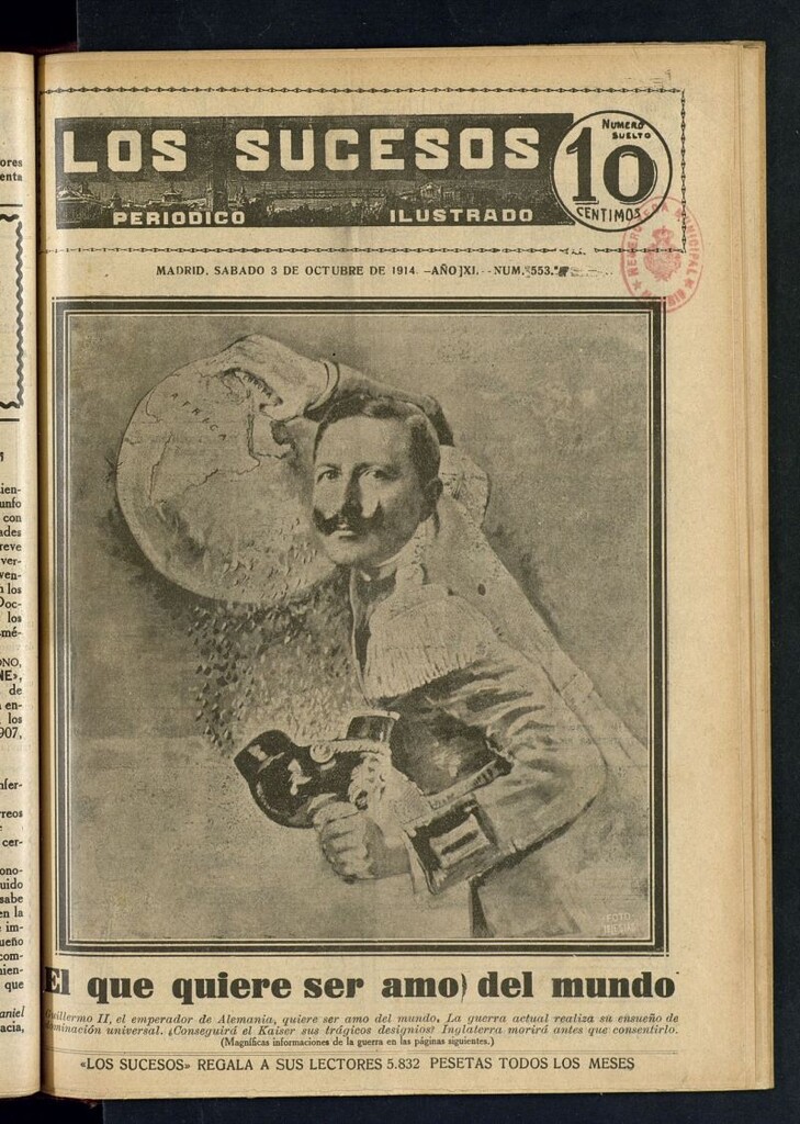 Miniatura de Los Sucesos : periódico ilustrado del 3 de octubre de 1914