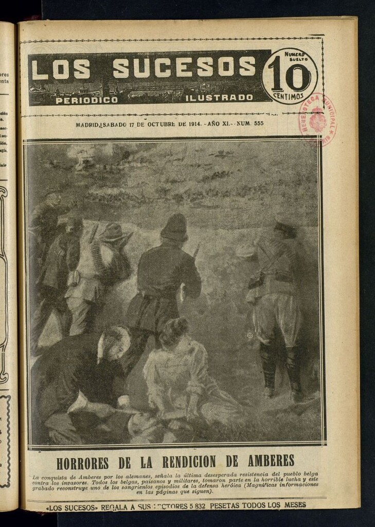 Miniatura de Los Sucesos : periódico ilustrado del 17 de octubre de 1914