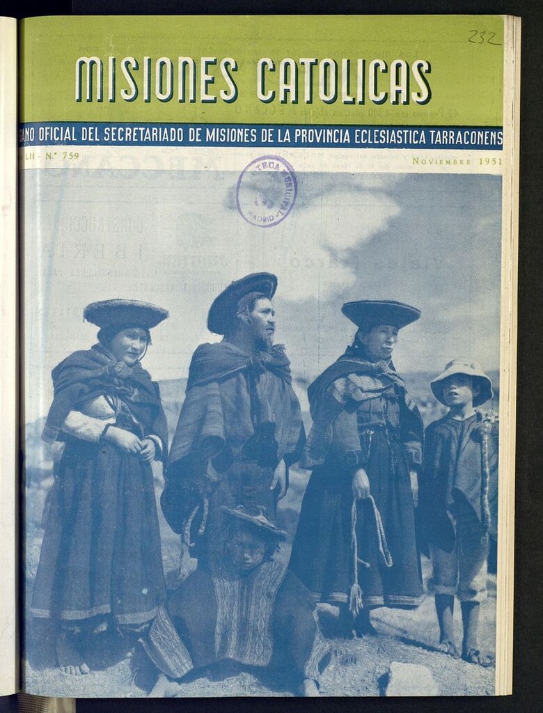 Miniatura de Las Misiones Católicas de noviembre de 1951