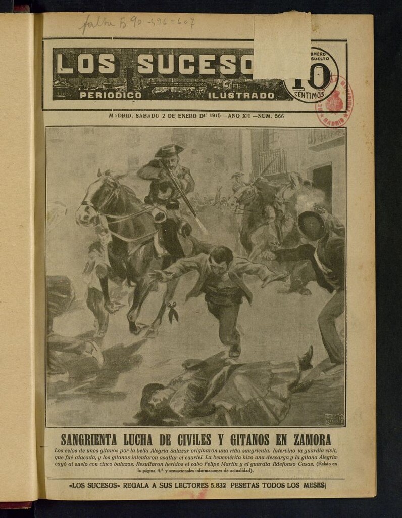 Miniatura de Los Sucesos : periódico ilustrado del 2 de enero de 1915