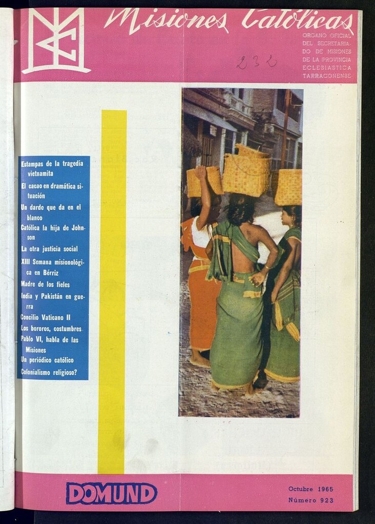 Miniatura de Las Misiones Católicas de octubre de 1965