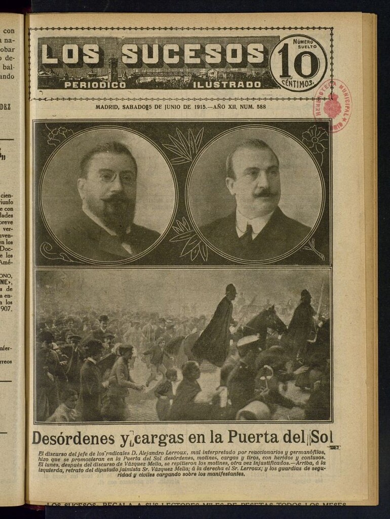 Miniatura de Los Sucesos : periódico ilustrado del 5 de junio de 1915