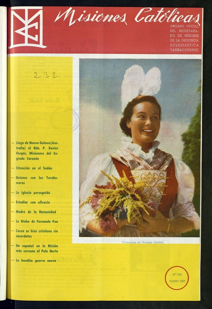 Miniatura de Las Misiones Católicas de marzo de 1966
