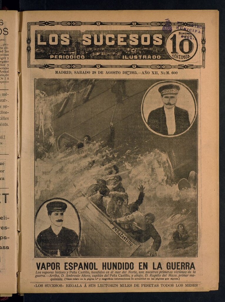 Miniatura de Los Sucesos : periódico ilustrado del 28 de agosto de 1915