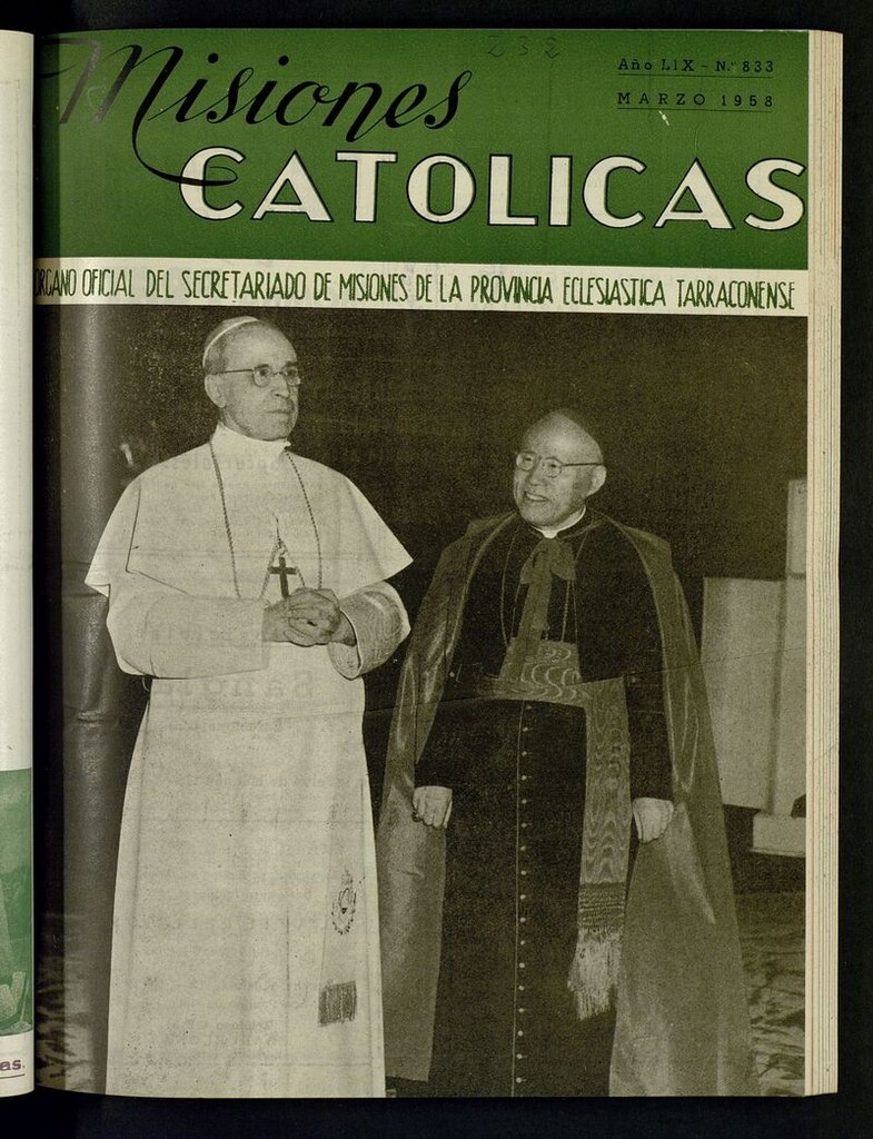 Miniatura de Las Misiones Católicas de marzo de 1958