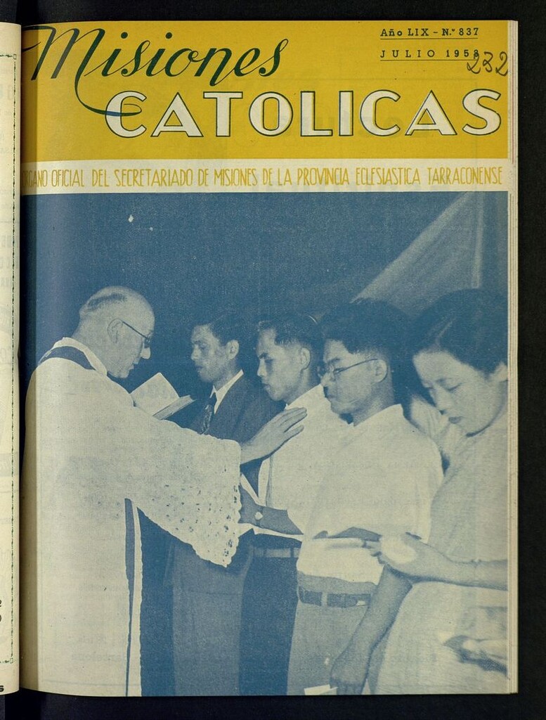 Miniatura de Las Misiones Católicas de julio de 1958