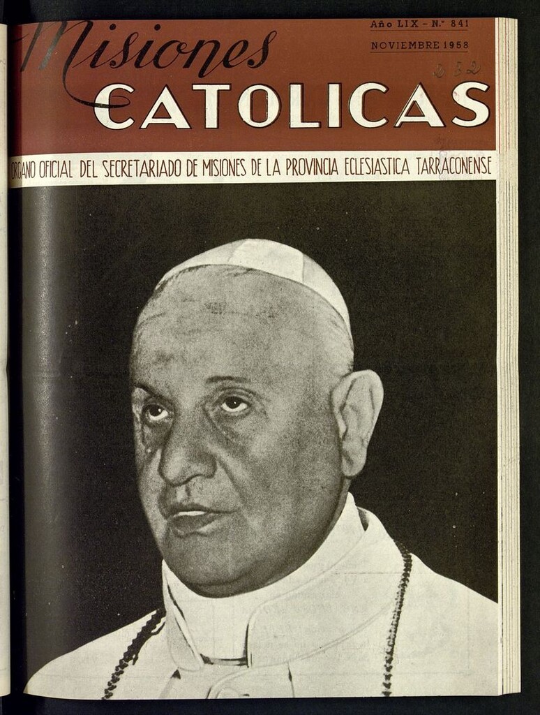 Miniatura de Las Misiones Católicas de noviembre de 1958