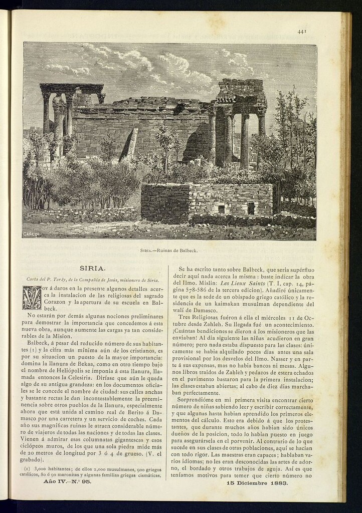 Miniatura de Las Misiones Católicas del 15 de diciembre de 1883