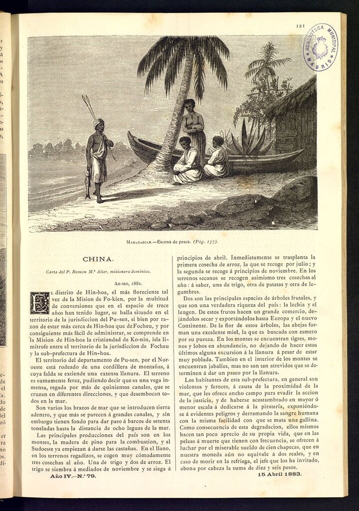 Miniatura de Las Misiones Católicas del 15 de abril de 1883