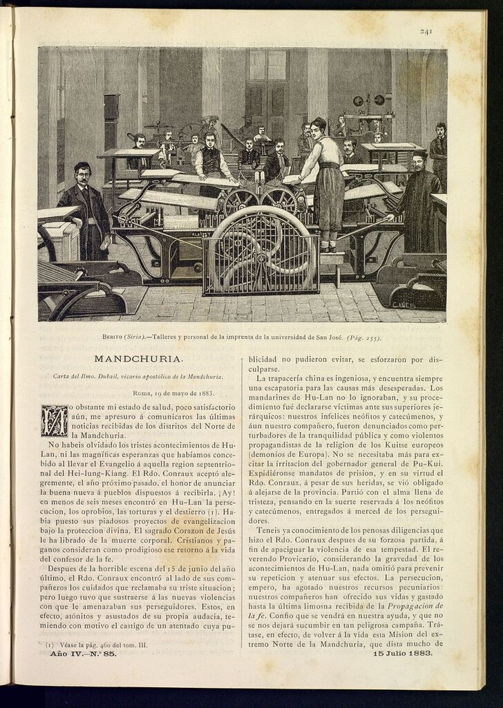 Miniatura de Las Misiones Católicas del 15 de julio de 1883
