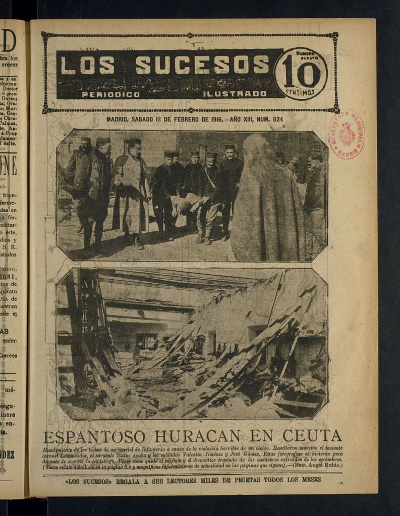 Miniatura de Los Sucesos : periódico ilustrado del 12 de febrero de 1916