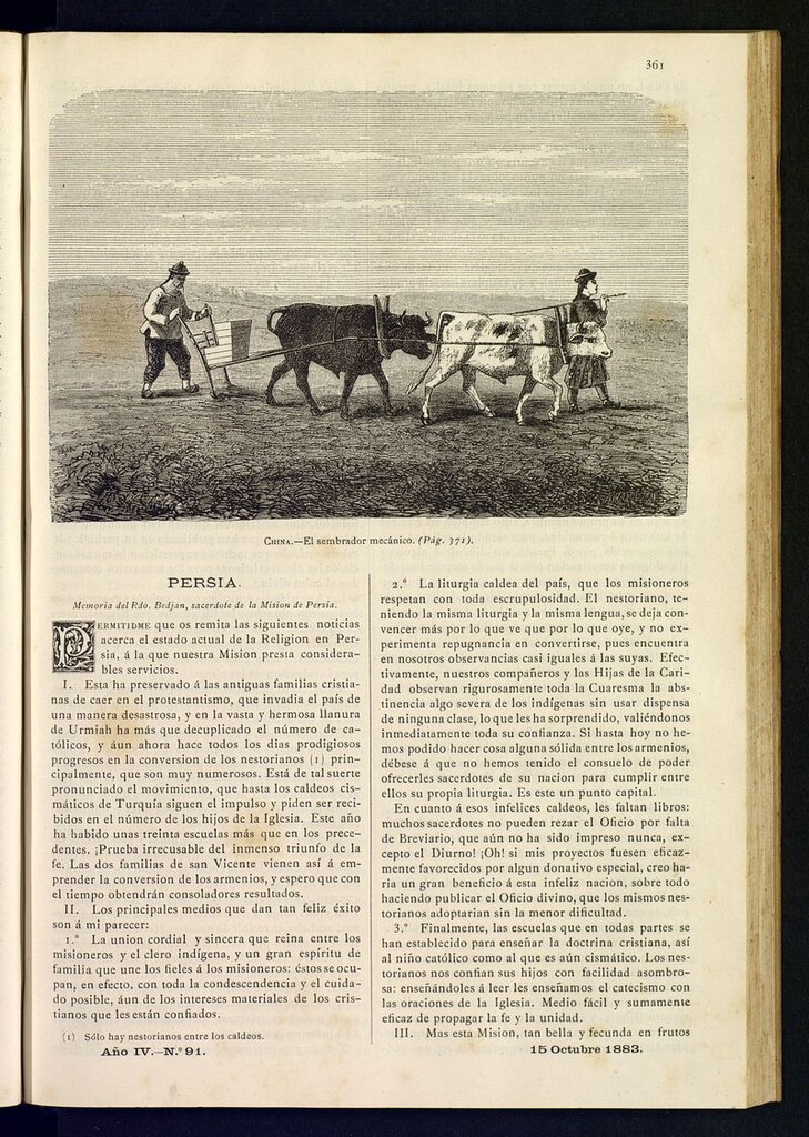 Miniatura de Las Misiones Católicas del 15 de octubre de 1883