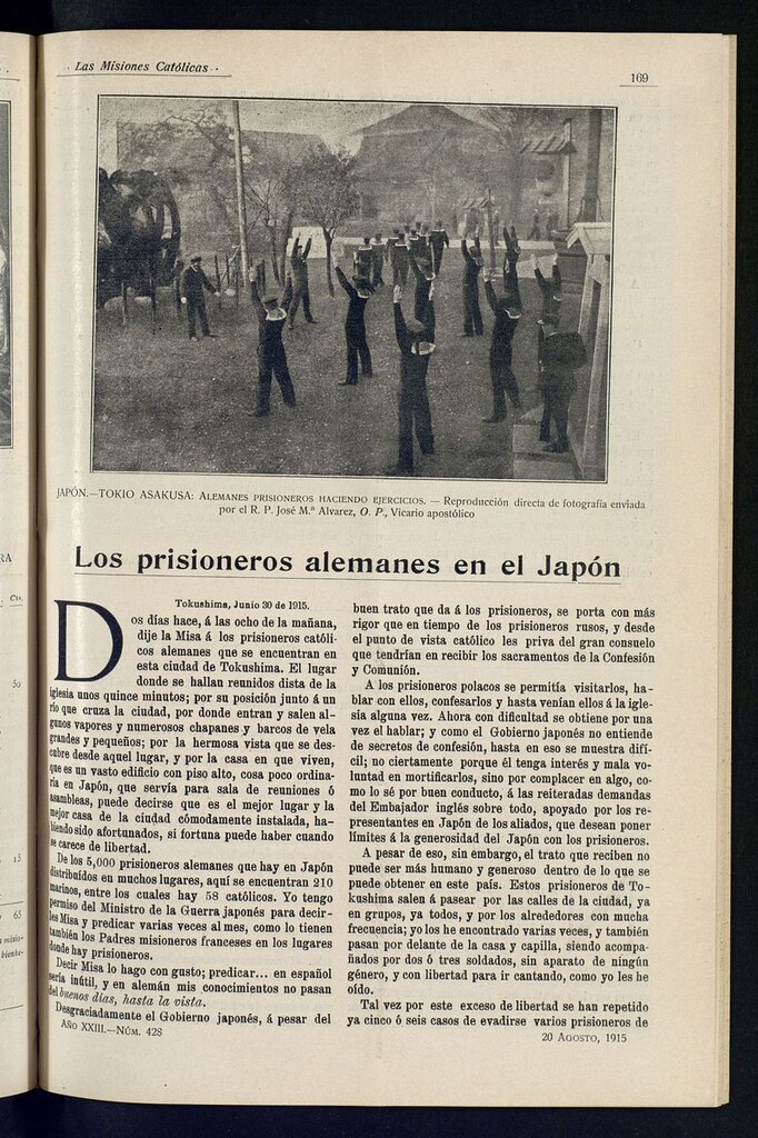 Miniatura de Las Misiones Católicas del 20 de agosto de 1915