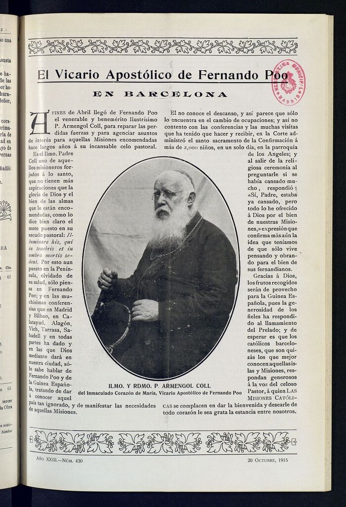 Miniatura de Las Misiones Católicas del 20 de octubre de 1915