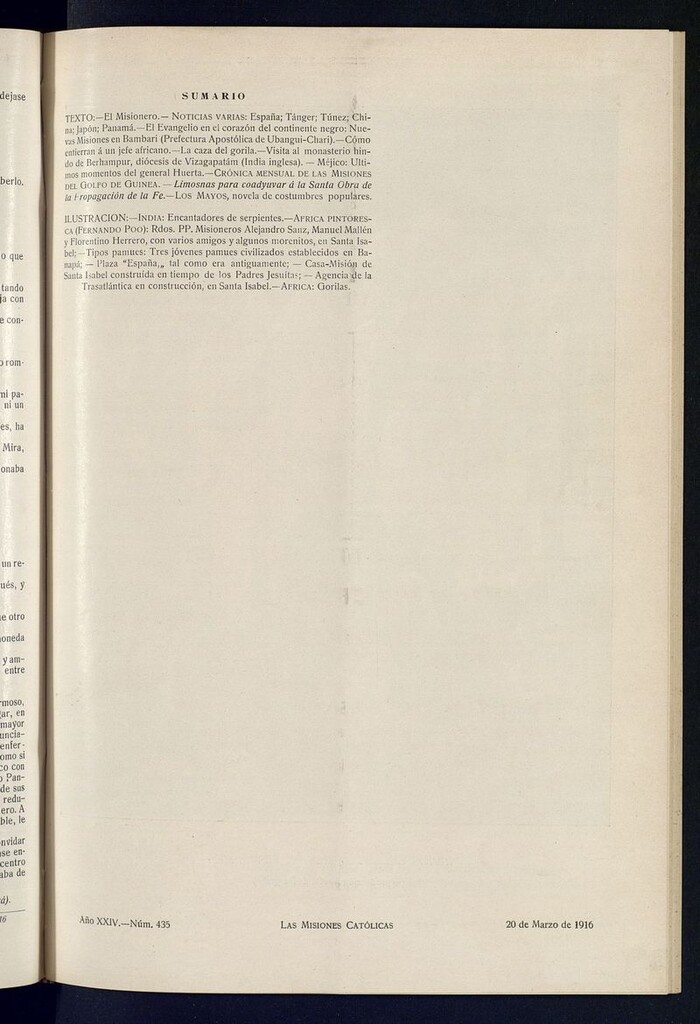 Miniatura de Las Misiones Católicas del 20 de marzo de 1916