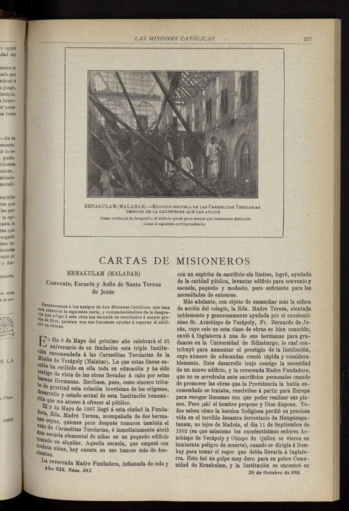 Miniatura de Las Misiones Católicas del 20 de octubre de 1911