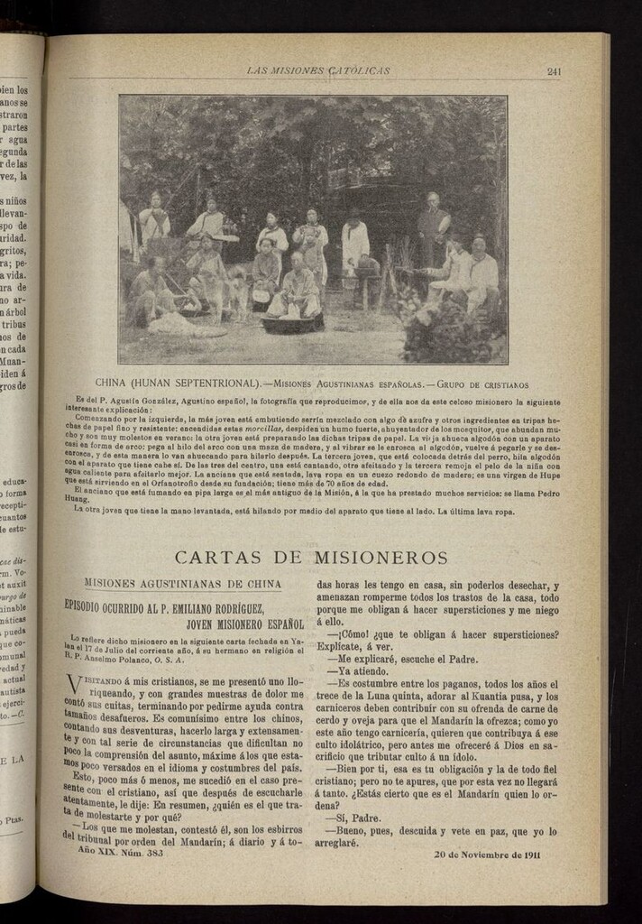 Miniatura de Las Misiones Católicas del 20 de noviembre de 1911