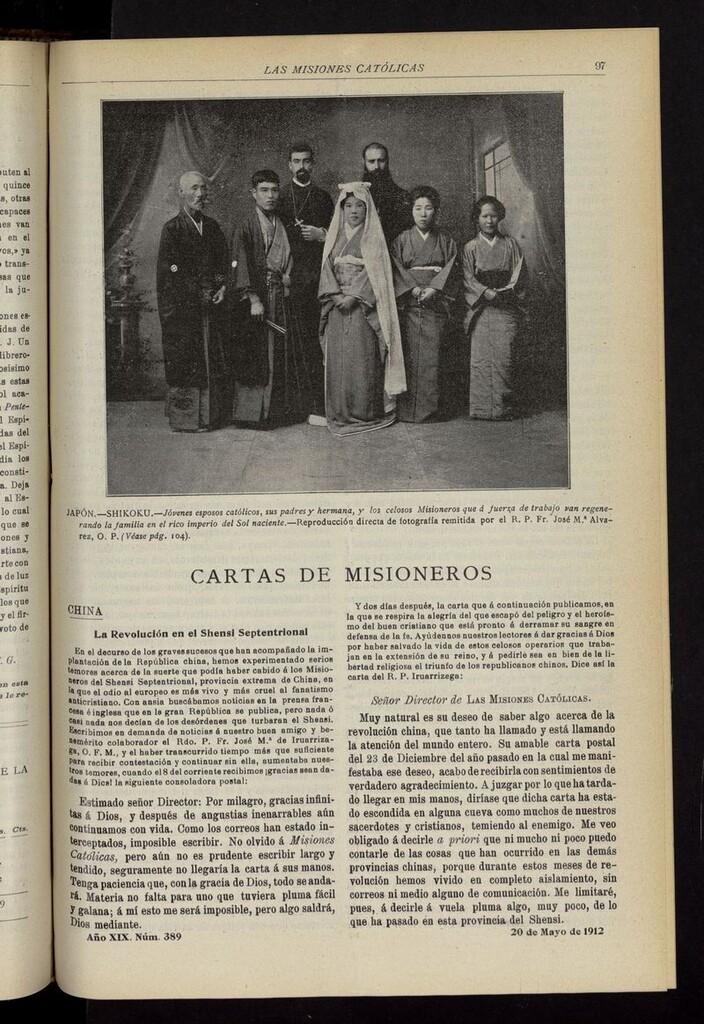 Miniatura de Las Misiones Católicas del 20 de mayo de 1912