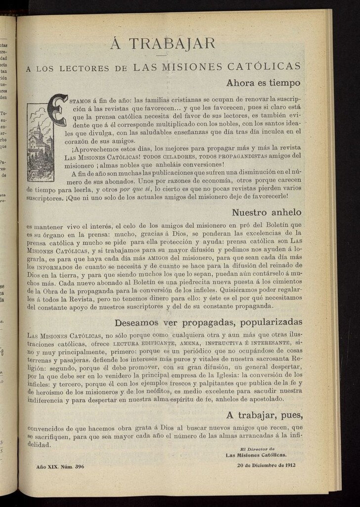 Miniatura de Las Misiones Católicas del 20 de diciembre de 1912