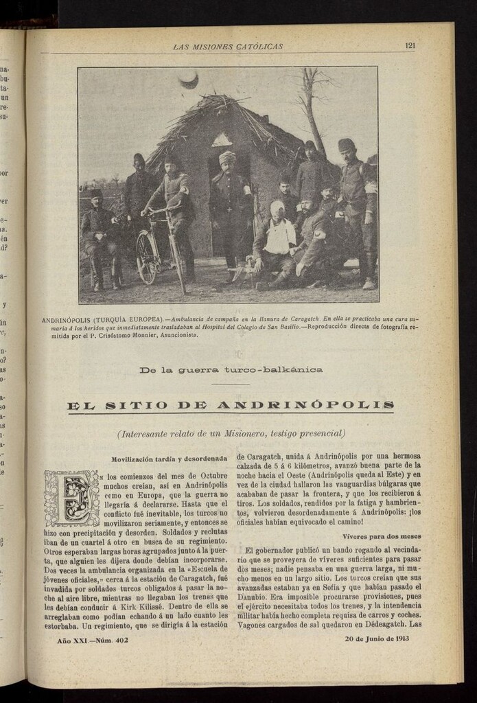 Miniatura de Las Misiones Católicas del 20 de junio de 1913