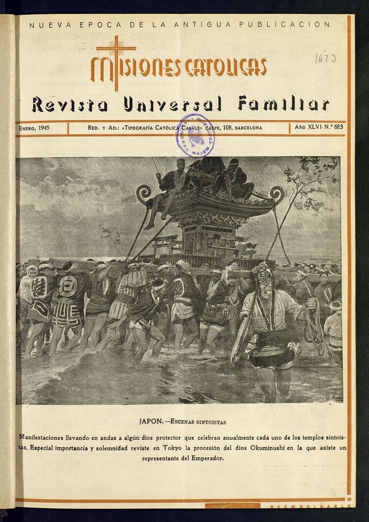 Miniatura de Las Misiones Católicas de enero de 1945