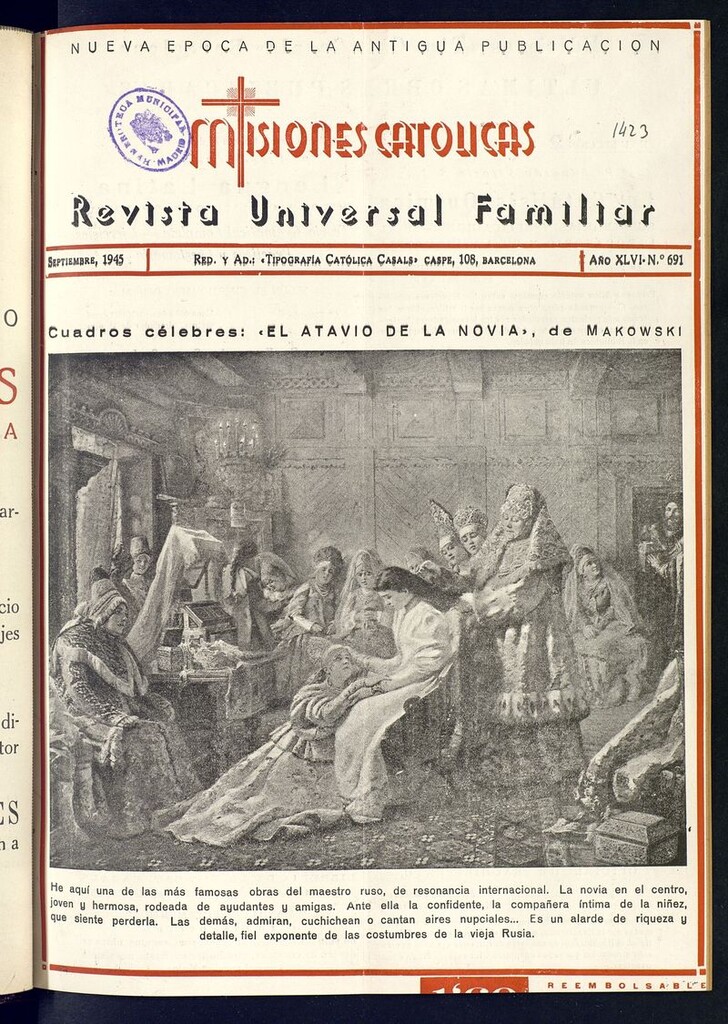Miniatura de Las Misiones Católicas de septiembre de 1945