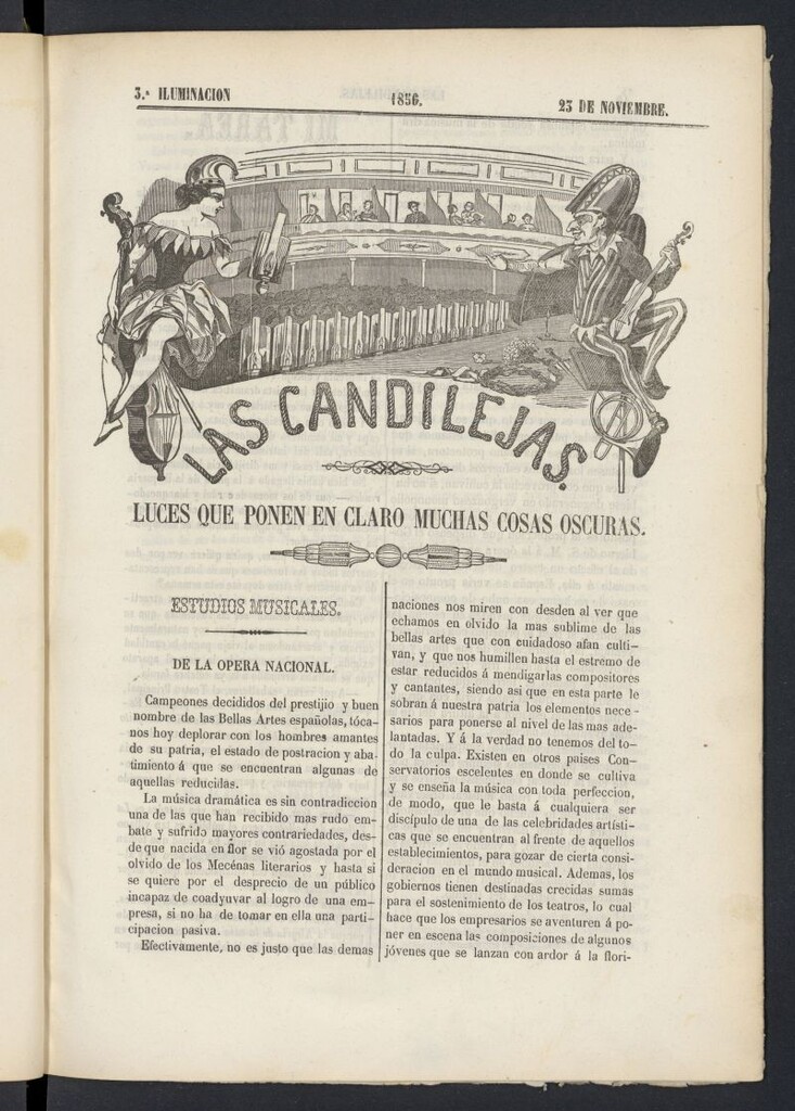 Miniatura de Las Candilejas del 23 de noviembre de 1856, nº 3