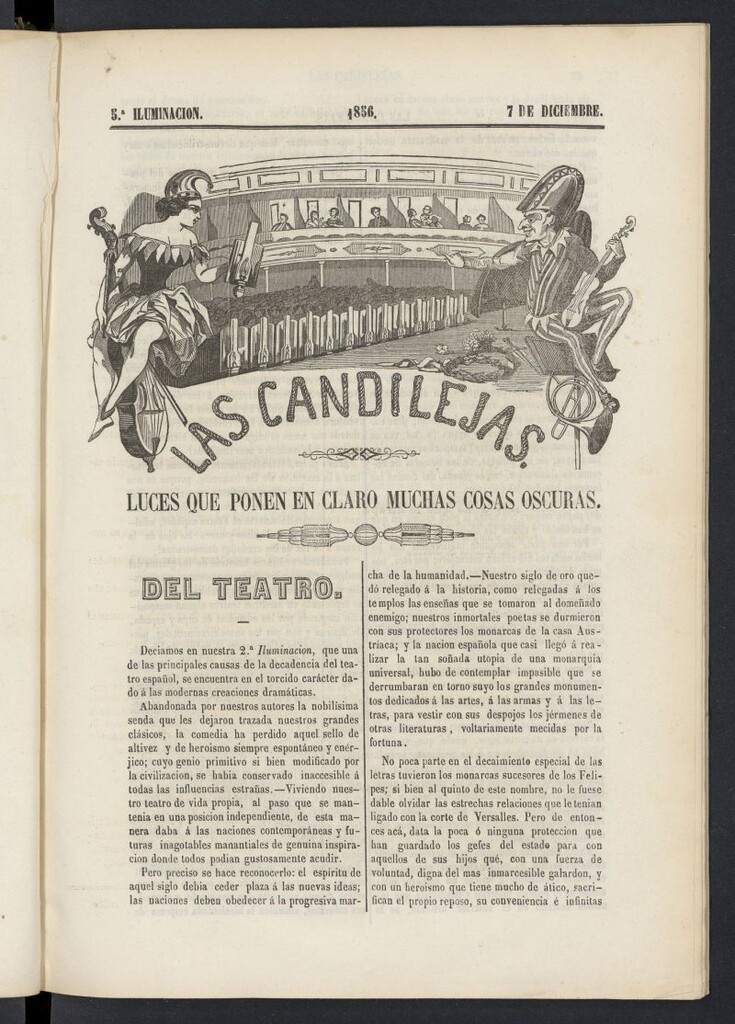Miniatura de Las Candilejas del 7 de diciembre de 1856, nº 5
