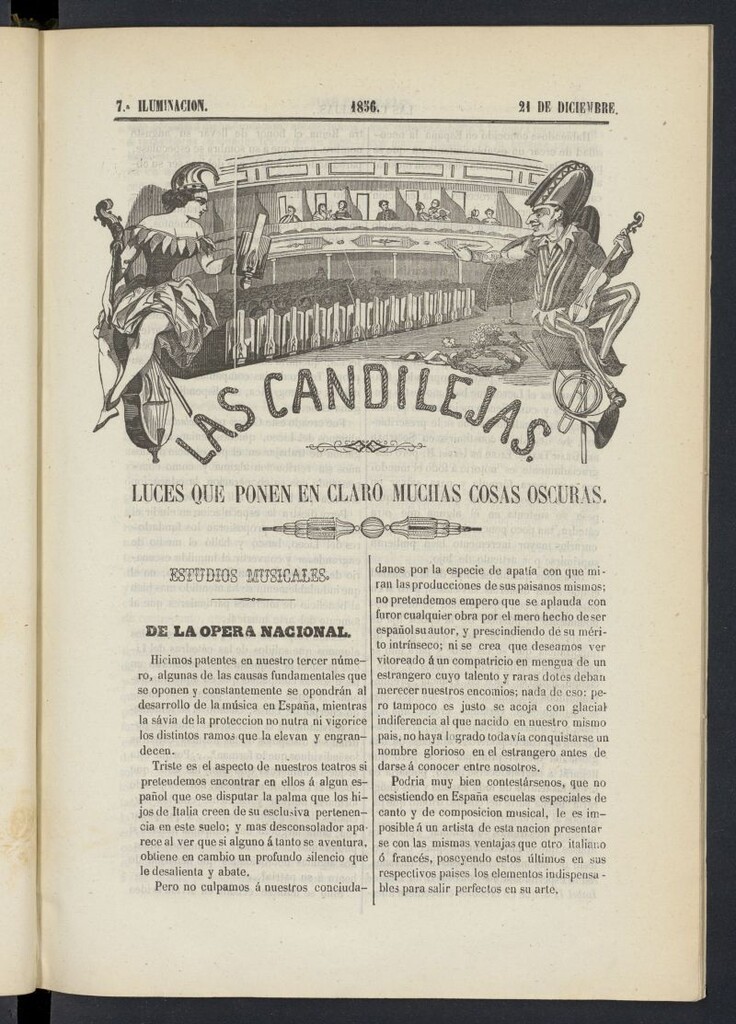 Miniatura de Las Candilejas del 21 de diciembre de 1856, nº 7