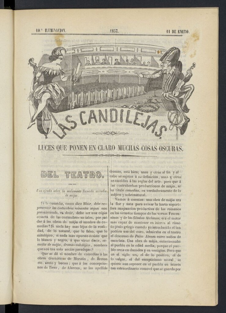 Miniatura de Las Candilejas del 11 de enero de 1857, nº 10