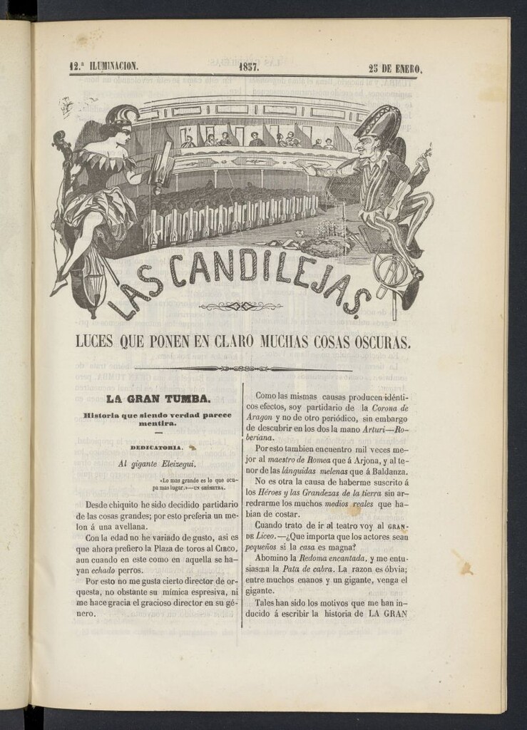 Miniatura de Las Candilejas del 25 de enero de 1857, nº 12