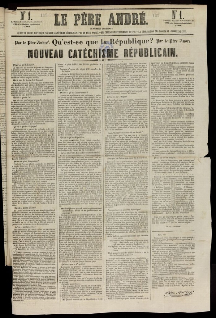 Miniatura de Le Pére André de 1848, nº 1