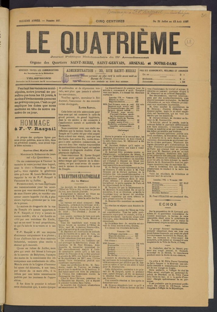 Miniatura de Le Quatrieme del 31 de julio de 1897