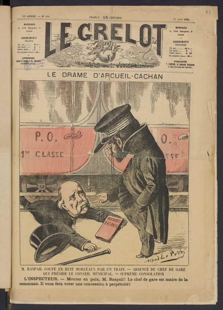 Miniatura de Le Grelot del 24 de agosto de 1884