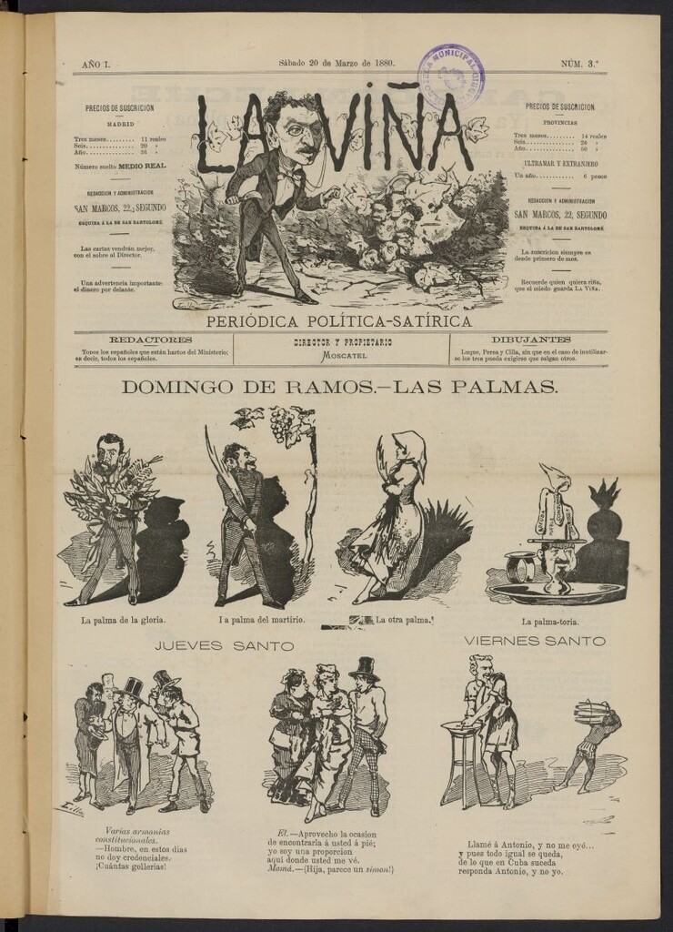 Miniatura de La Viña del 20 de marzo de 1880, nº 3