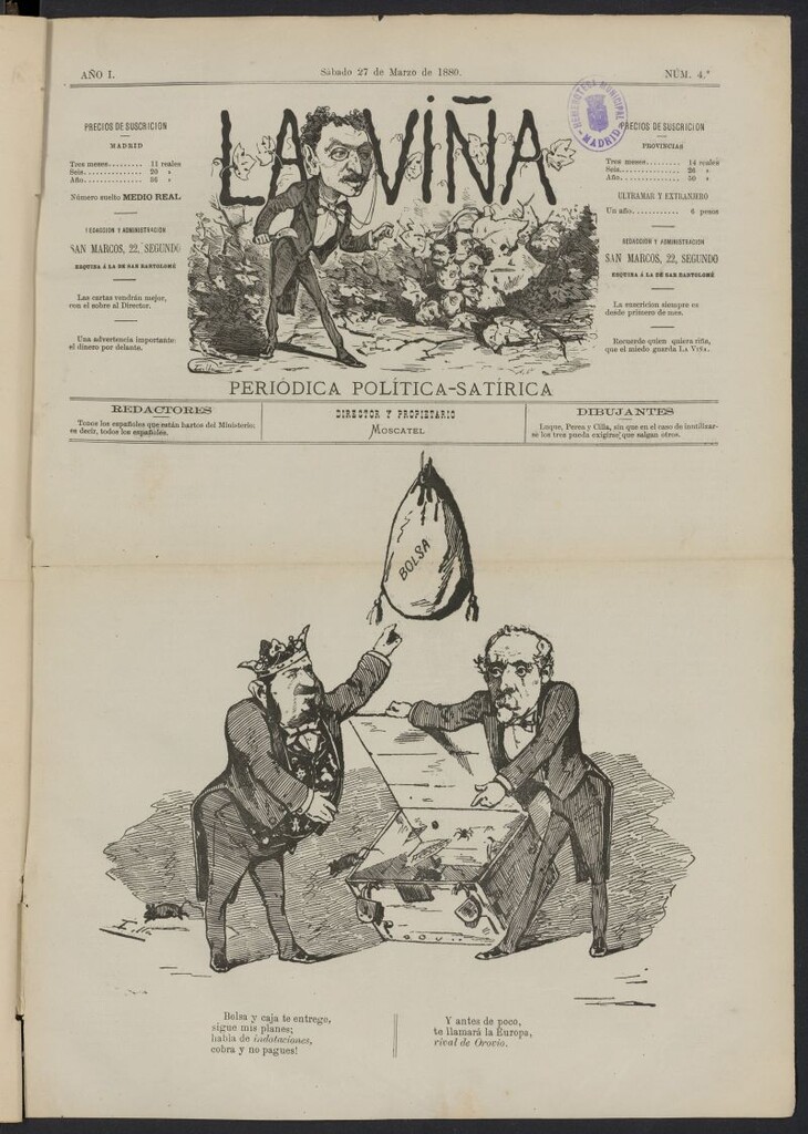 Miniatura de La Viña del 27 de marzo de 1880, nº 4