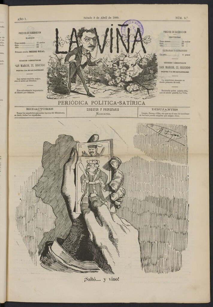 Miniatura de La Viña del 3 de abril de 1880, nº 5