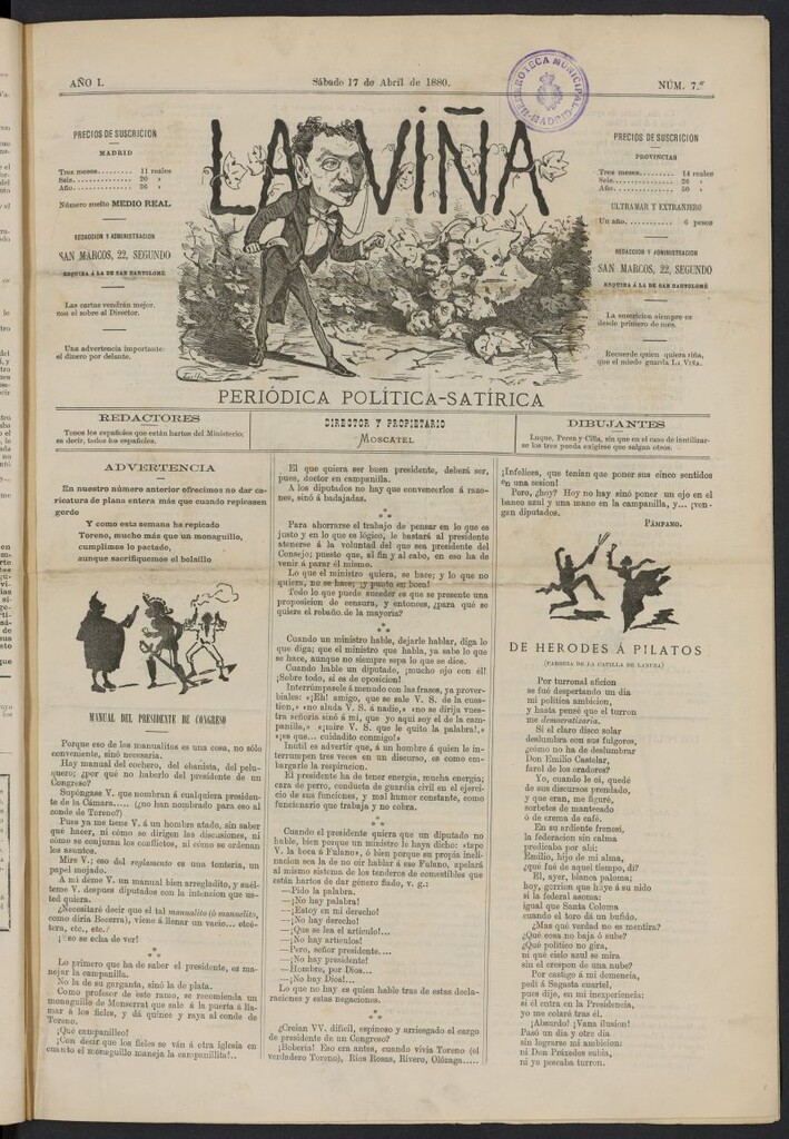 Miniatura de La Viña del 17 de abril de 1880, nº 7