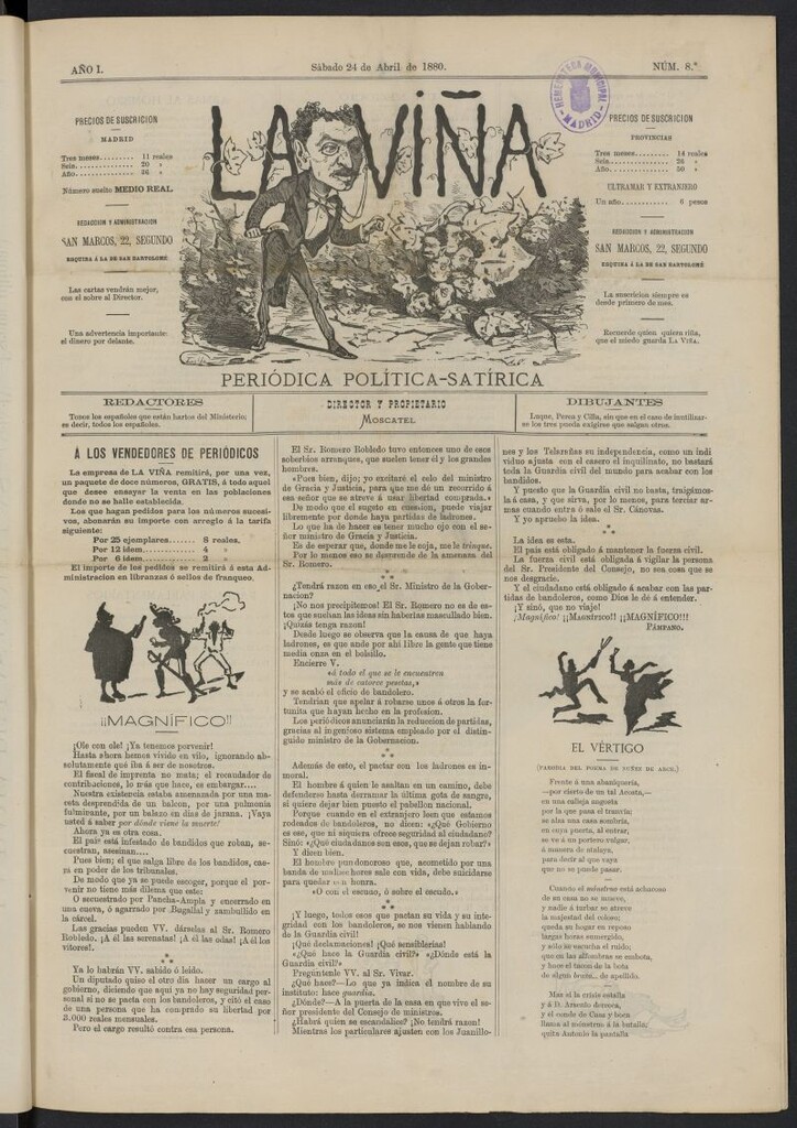 Miniatura de La Viña del 24 de abril de 1880, nº 8