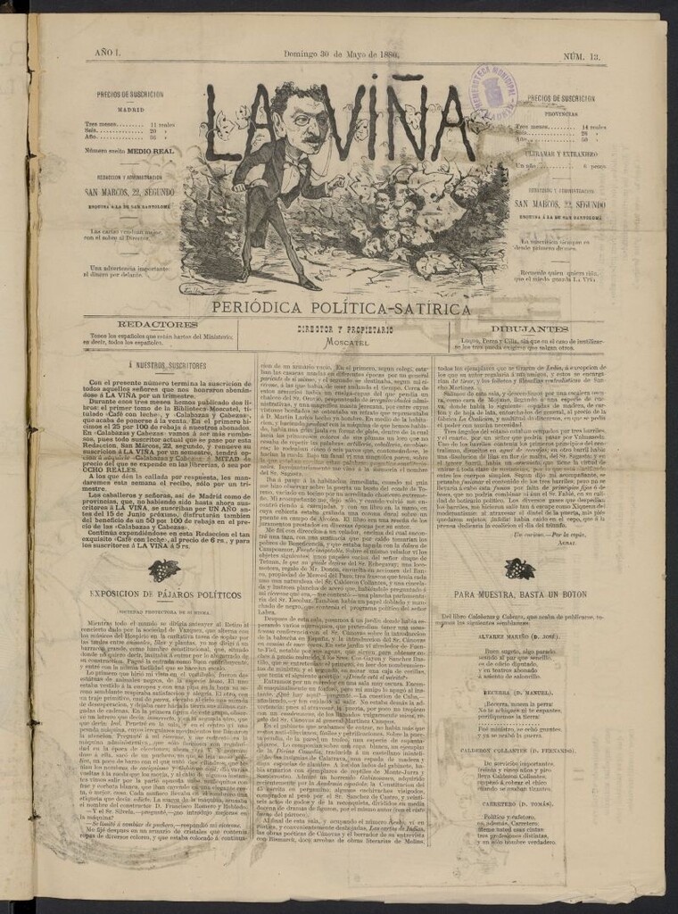 Miniatura de La Viña del 30 de mayo de 1880, nº 13